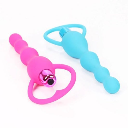 Pink Multi Beads Anal Vibrators