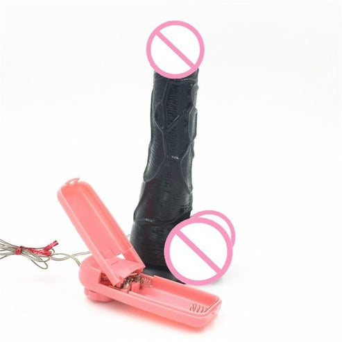 8 Inch Black Realistic Dildo With Vibration