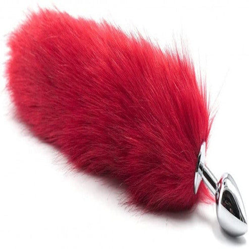 Fox Tail Butt Stainless Steel Anal Plug